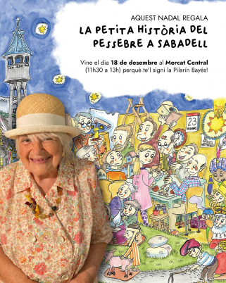 Protegit: Signatura de Llibres de la Pilarin Bayes al Mercat Central a les 11:30h