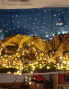 L´Agrupaciò pessebrista de Sabadell col-labora amb els pessebres de l´associació de veïns i comerciants del casc antic de la Seu d´Urgell.