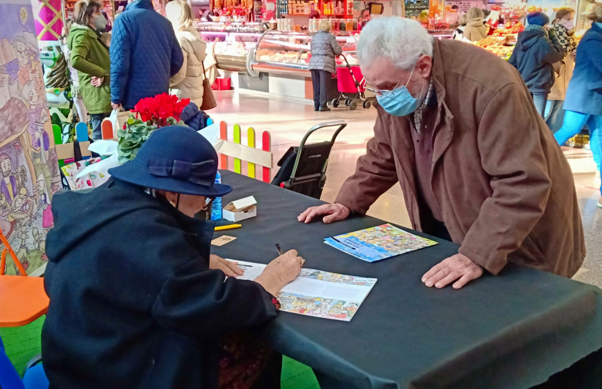 La Pilarín Bayés amb el Ramón Bielsa