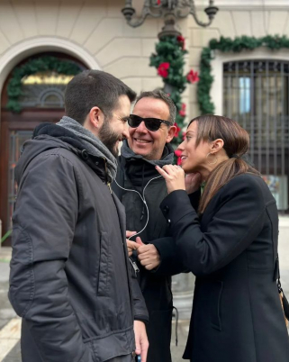 Ahir Marta Farres va parlar del Nadal i el pessebre de la ciutat amb Ricard Ustrell i Àngel Llàcer