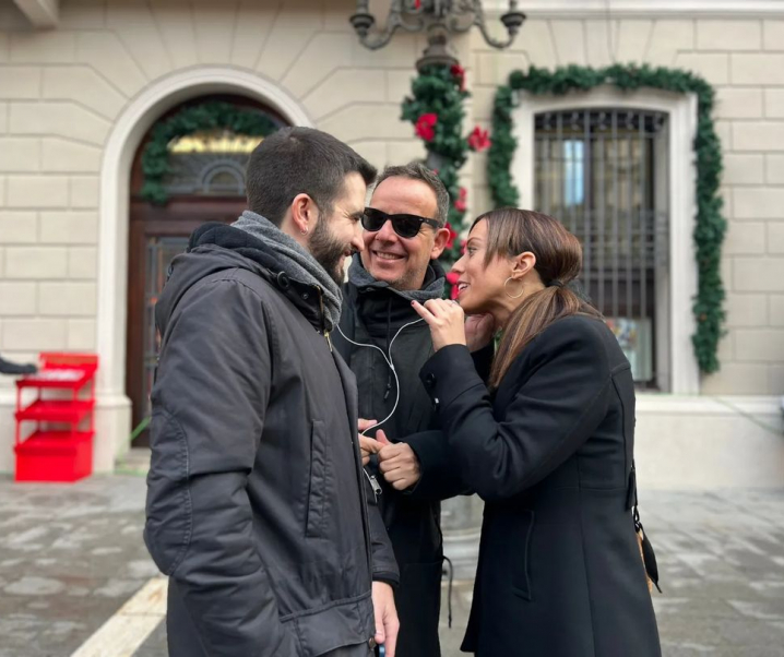 Ahir Marta Farres va parlar del Nadal i el pessebre de la ciutat amb Ricard Ustrell i Àngel Llàcer