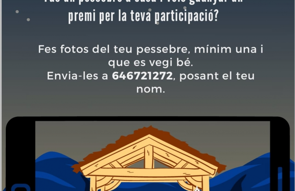 Podeu passar a buscar el vostre regal per haver participat al 95º Concurs de pessebres de Sabadell