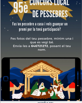 Podeu passar a buscar el vostre regal per haver participat al 95º Concurs de pessebres de Sabadell