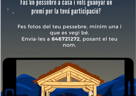 Podeu passar a buscar el vostre regal per haver participat al 95º Concurs de pessebres de Sabadell