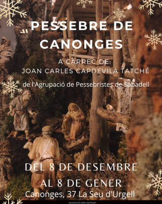 L´Agrupaciò pessebrista de Sabadell col-labora amb els pessebres de l´associació de veïns i comerciants del casc antic de la Seu d´Urgell.