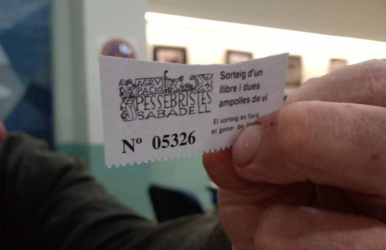 Avui s´ha fet el sorteig del donatiu de L´Agrupació Pessebristes de Sabadell.