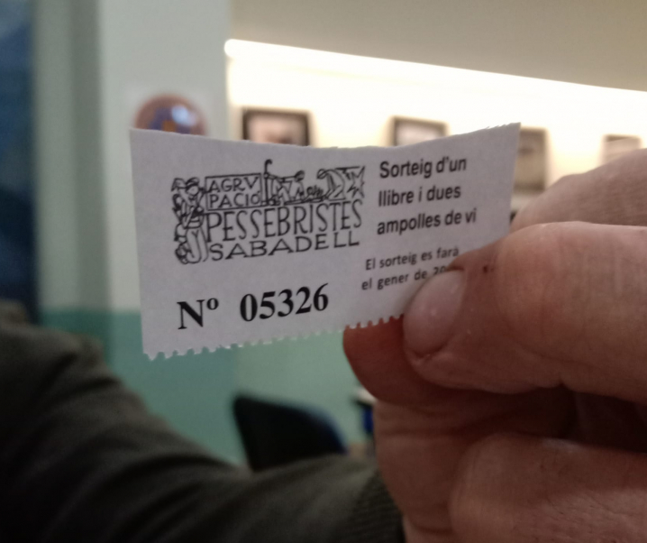 Avui s´ha fet el sorteig del donatiu de L´Agrupació Pessebristes de Sabadell.