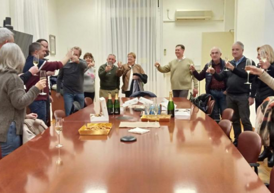 Ahir l´Ajuntament de Sabadell va fer una recepciò oficial a l´Agrupaciò Pessebriste de Sabadell en agraïment per la feina feta en el projecta del pessebre de la ciutat.
